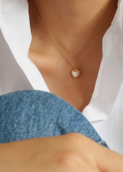 Josie Gold Heart Necklace