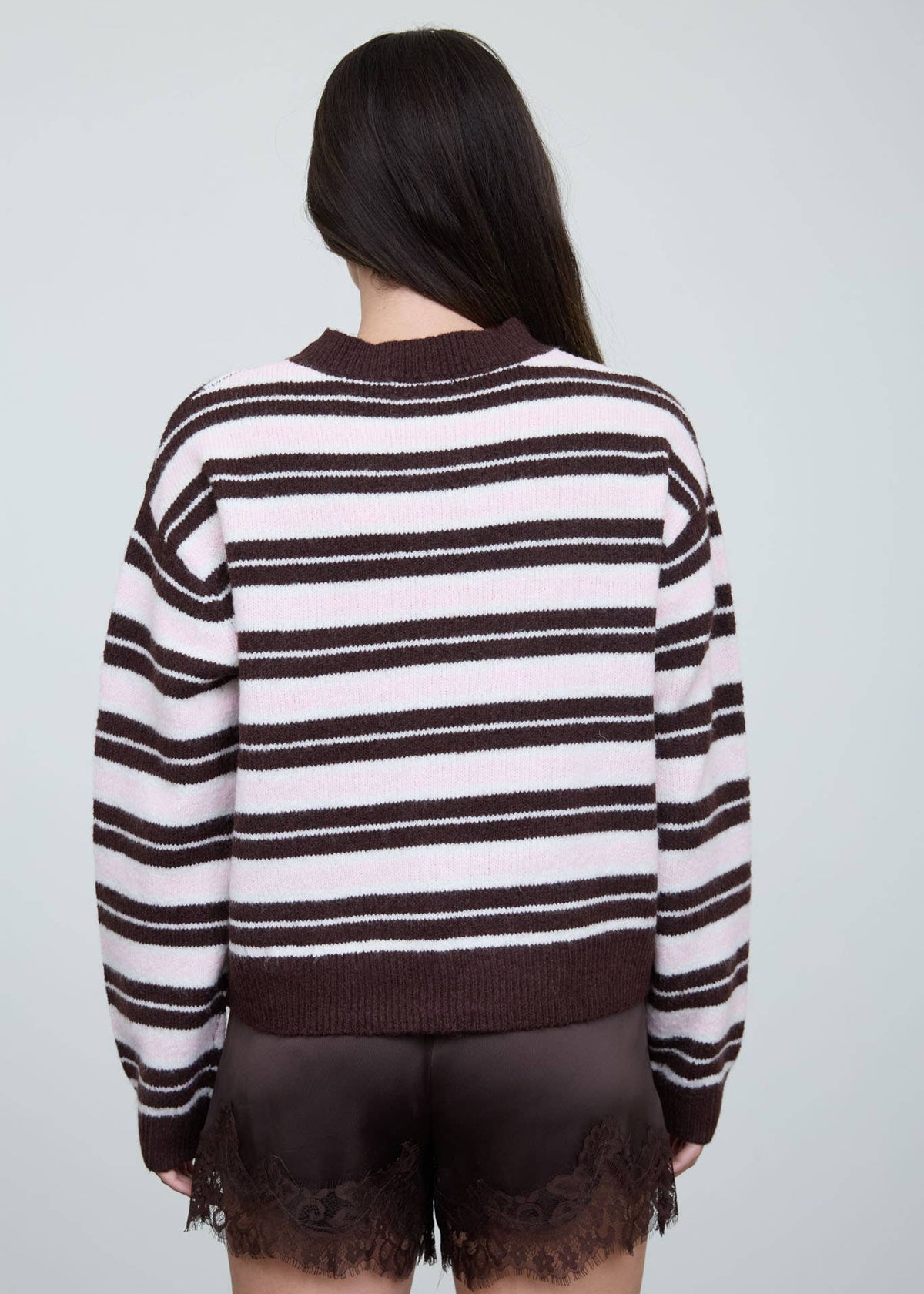 Luna Pink Striped Sweater