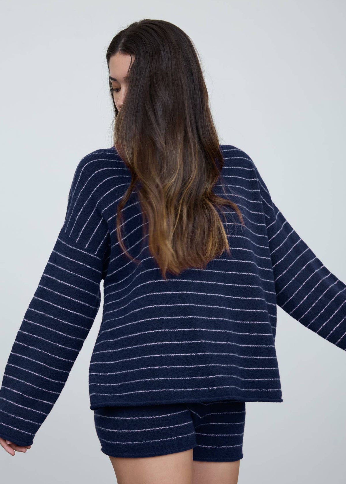 Naomi Navy Stripe Pullover Sweater