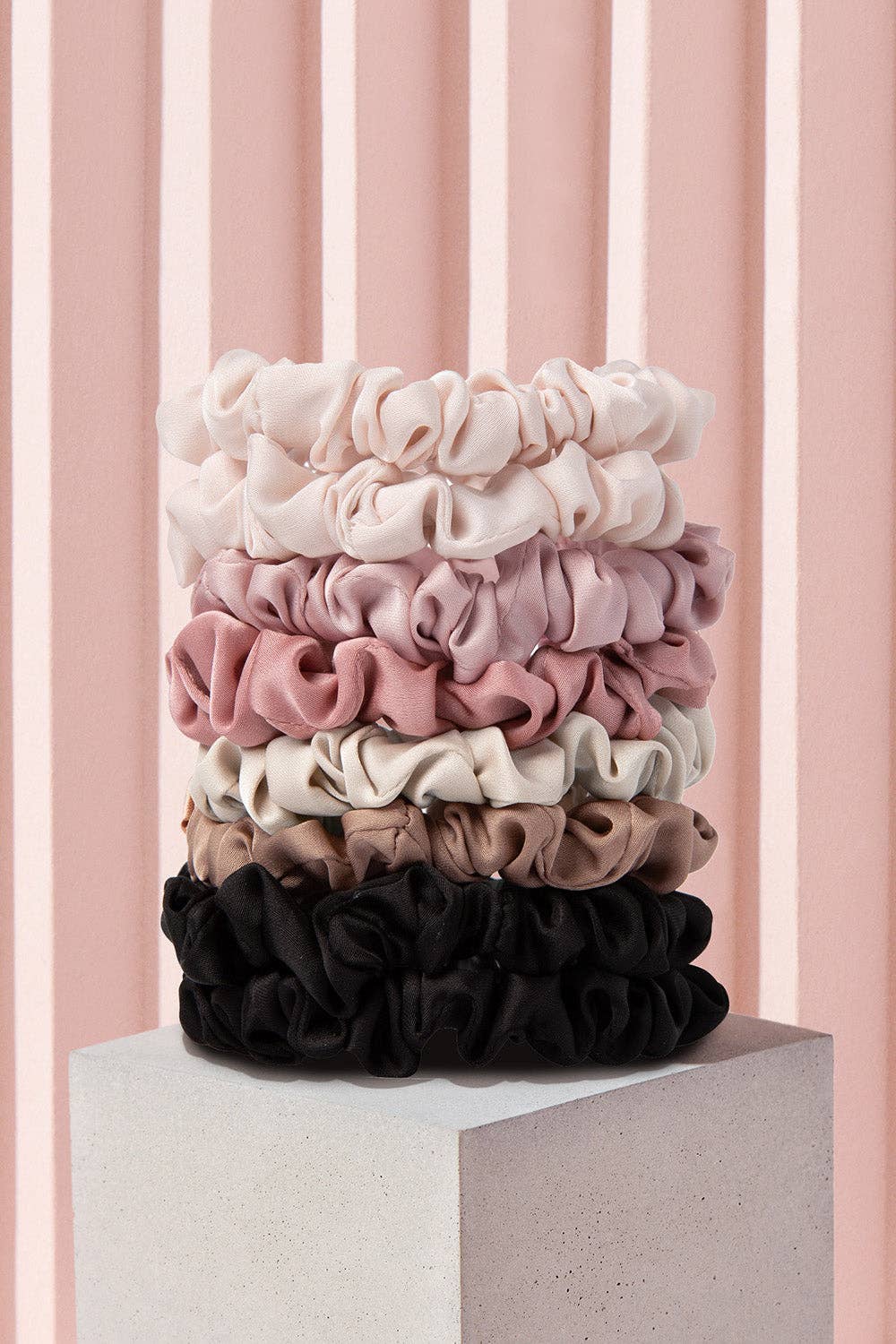 Satin Scrunchies 8-Pack