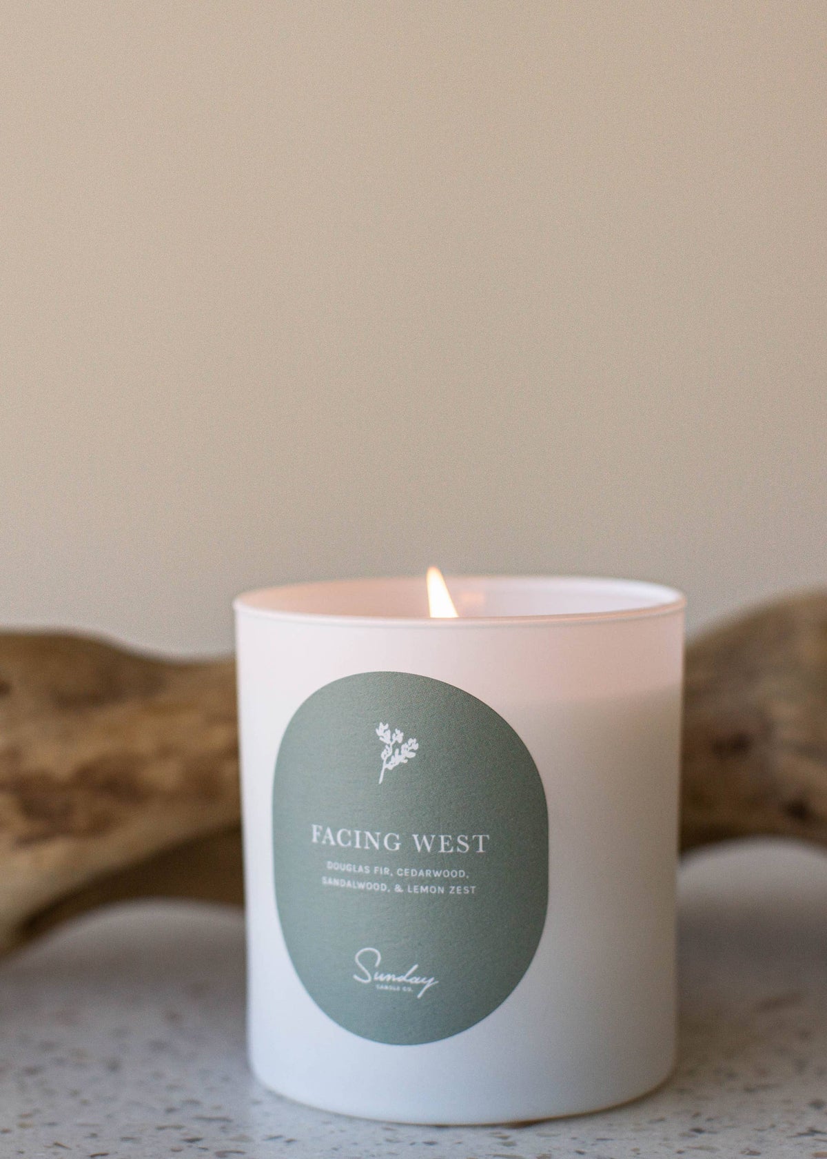 Sunday Candle Co. Facing West Candle