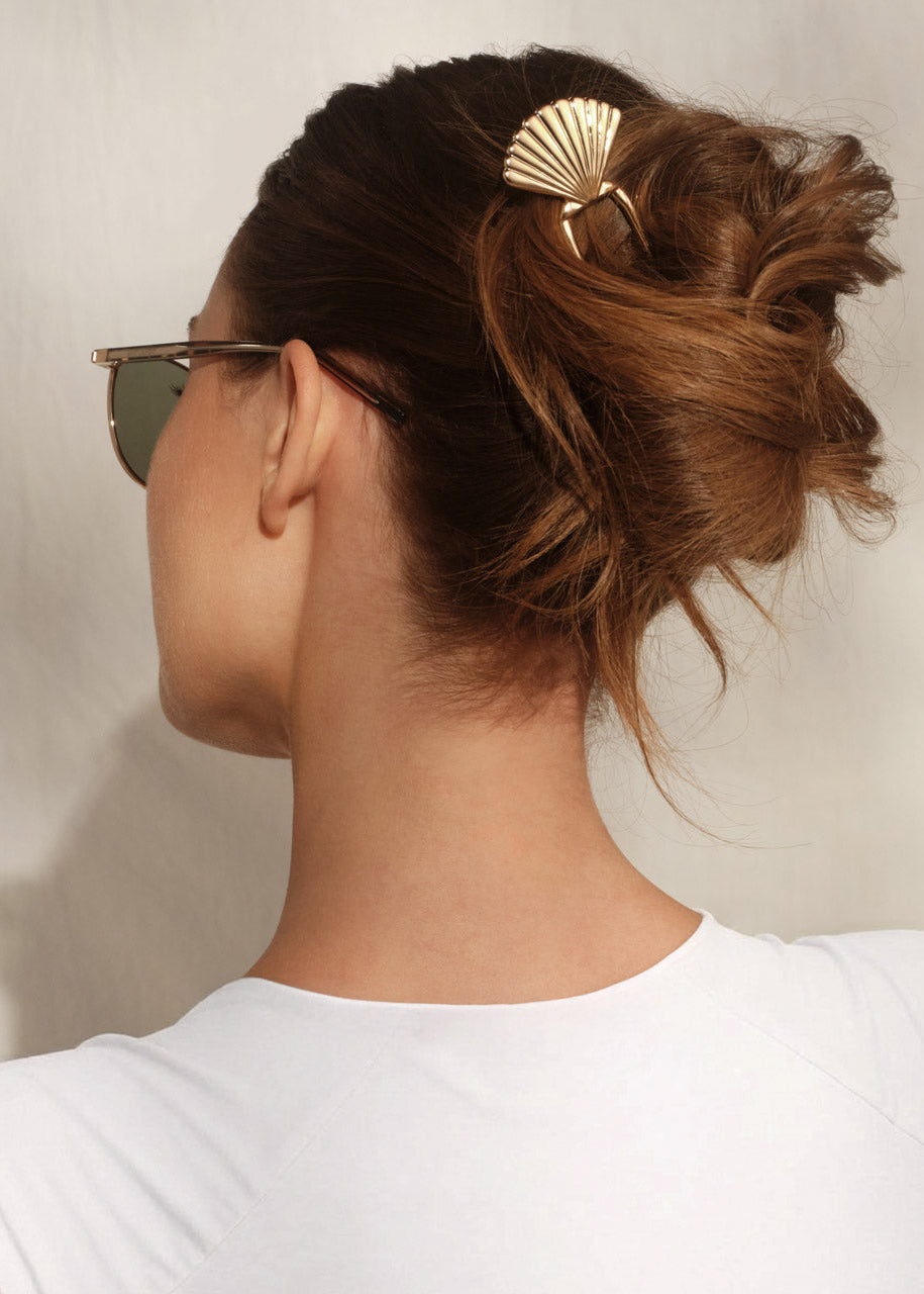 Kitsch Metal Shell French Hair Pin