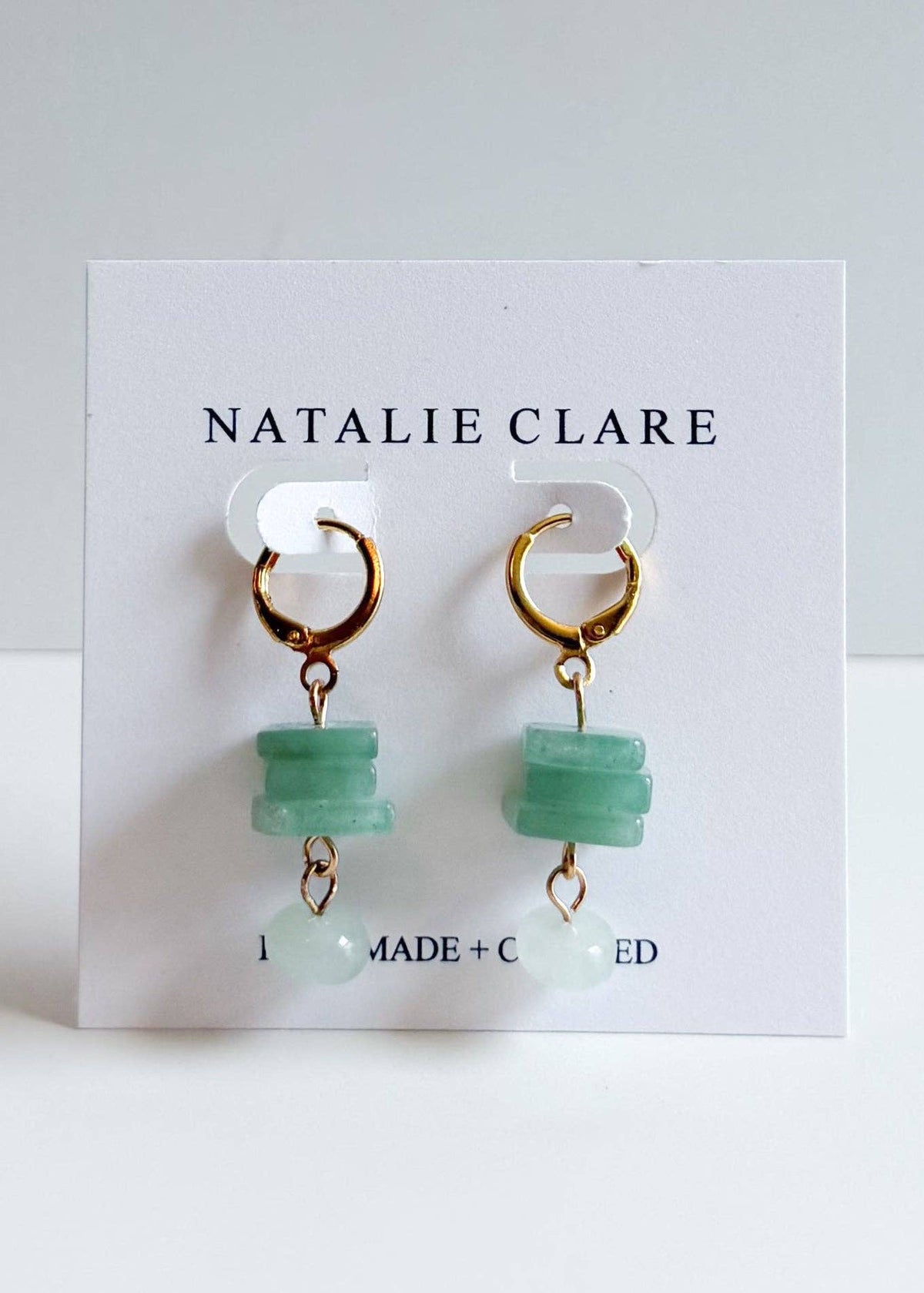 Natalie Clare Aventurine Dangle Earrings