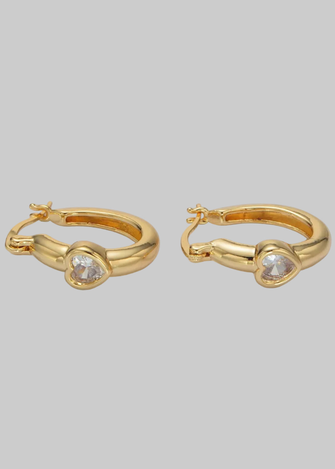 Gold Filled Heart Hoop Earring