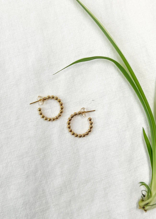 Beaded Hoop Earrings