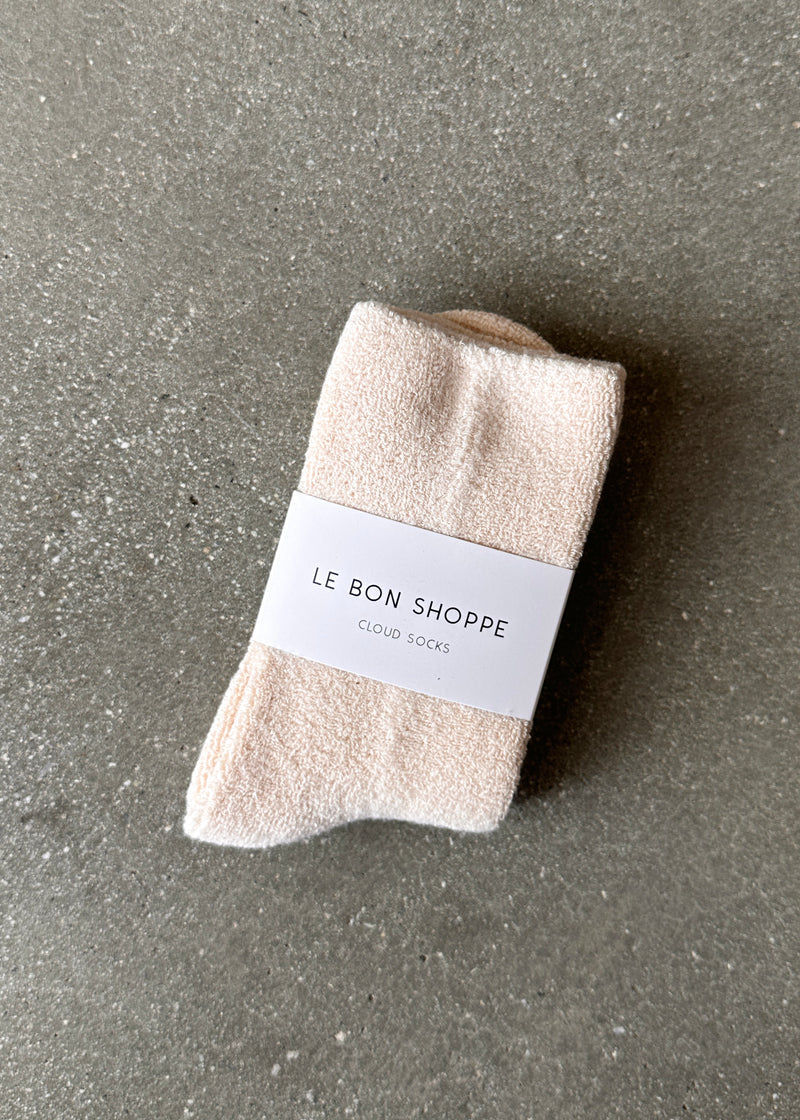 Le Bon Shoppe Cloud Socks in Ecru