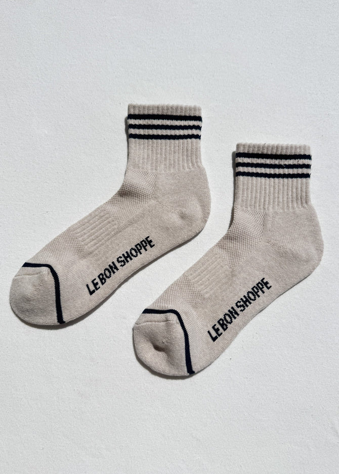 Le Bon Shoppe Girlfriend Socks in Oatmeal