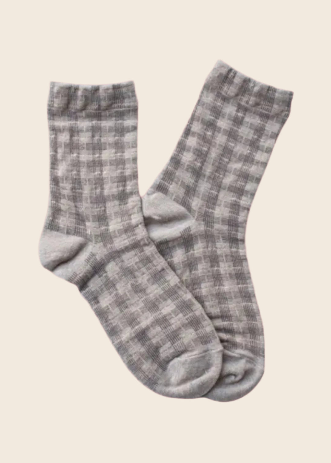 Glitter Checkered Casual Socks