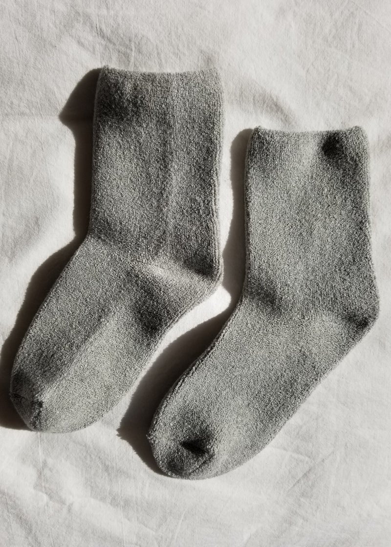 Cloud Socks in Heather Grey