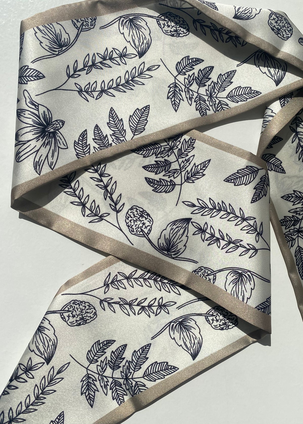Floral Satin Scarf
