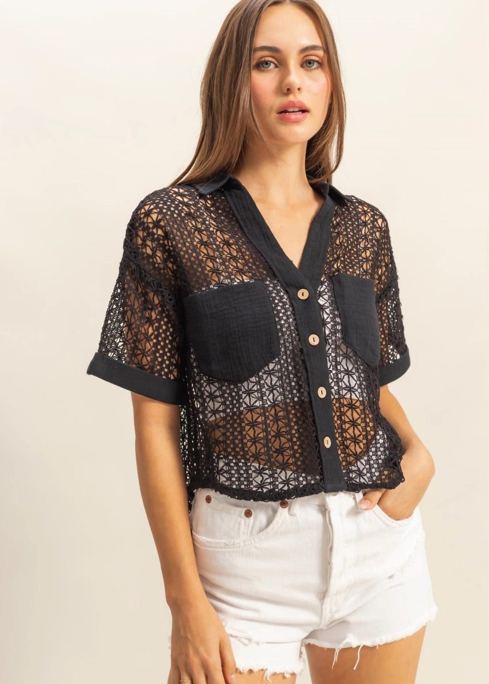 Mallory Crochet Top