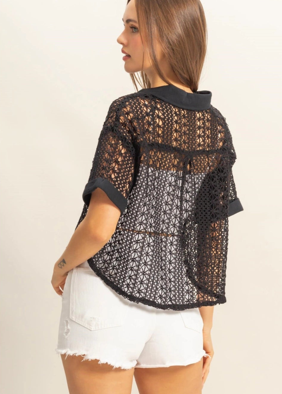 Mallory Crochet Top