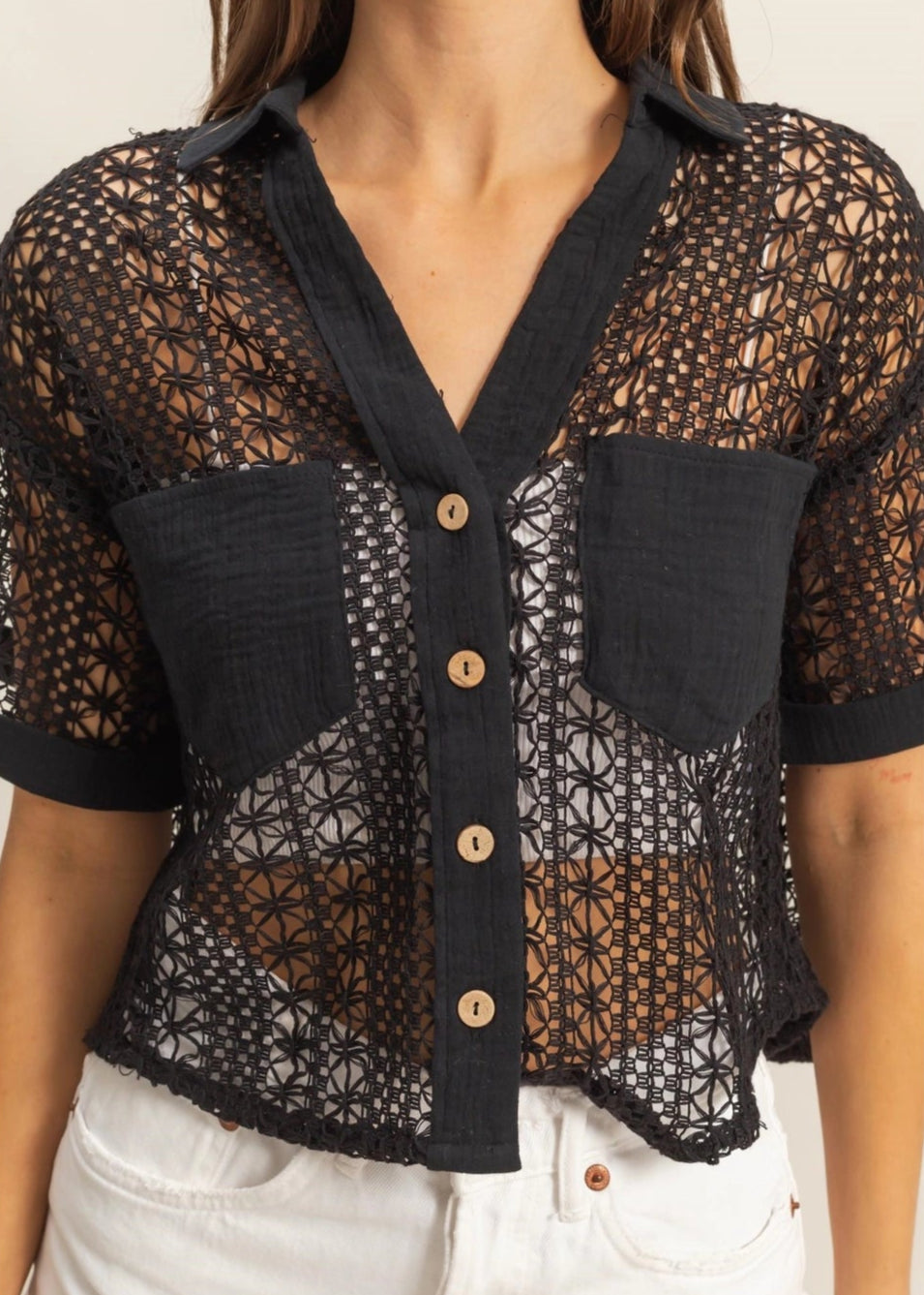 Mallory Crochet Top
