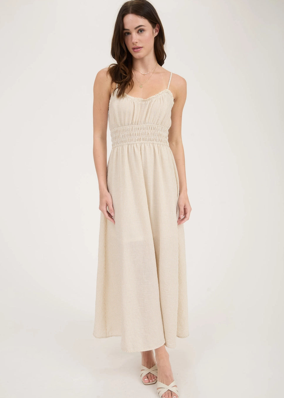 Izzy Striped Midi Dress
