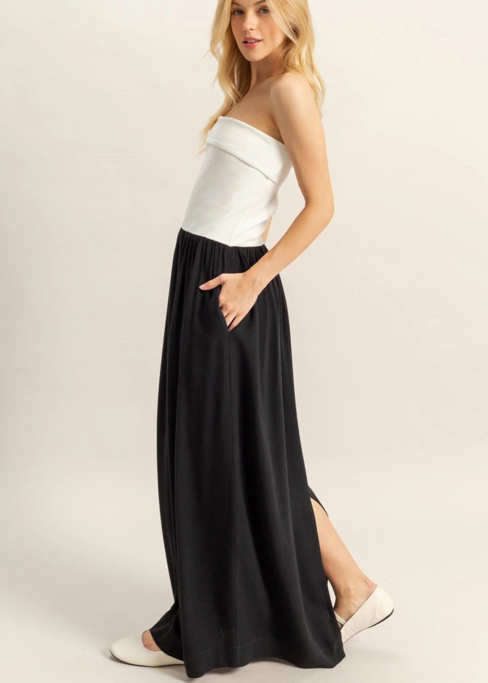 Maddy Strapless Maxi Dress
