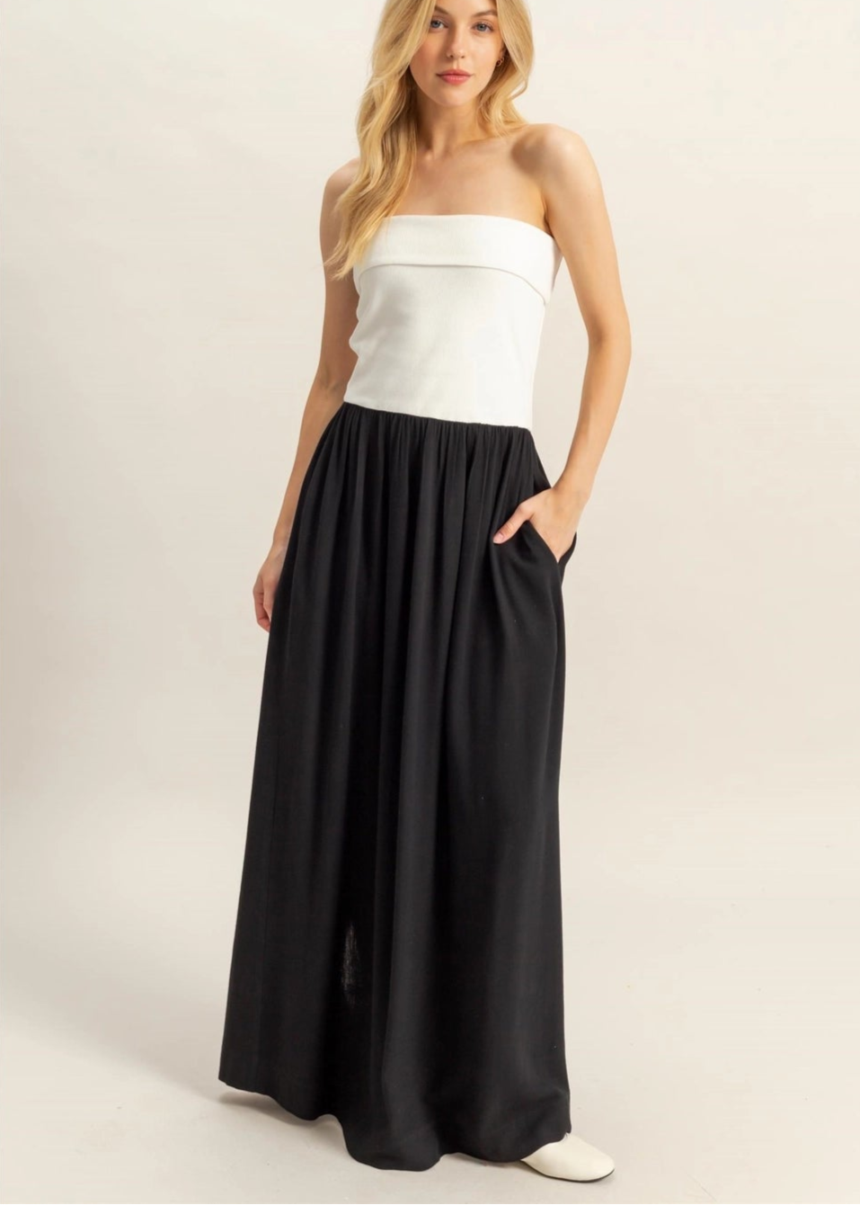 Maddy Strapless Maxi Dress
