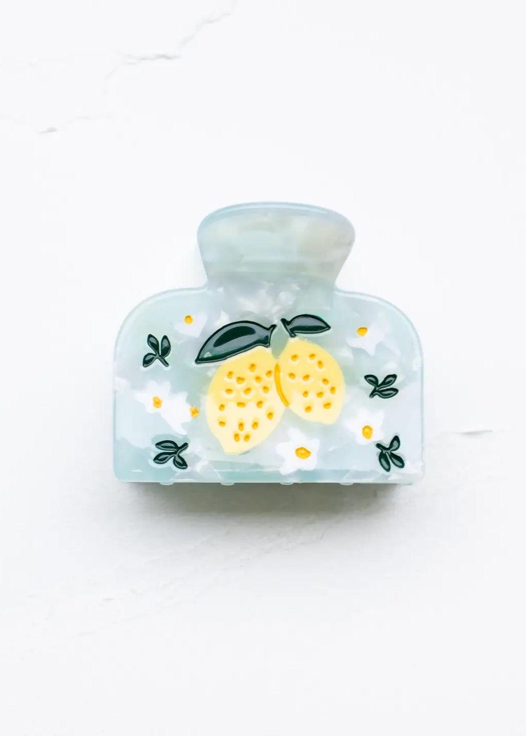 Eco Lemon Hair Claw Clip in Blue