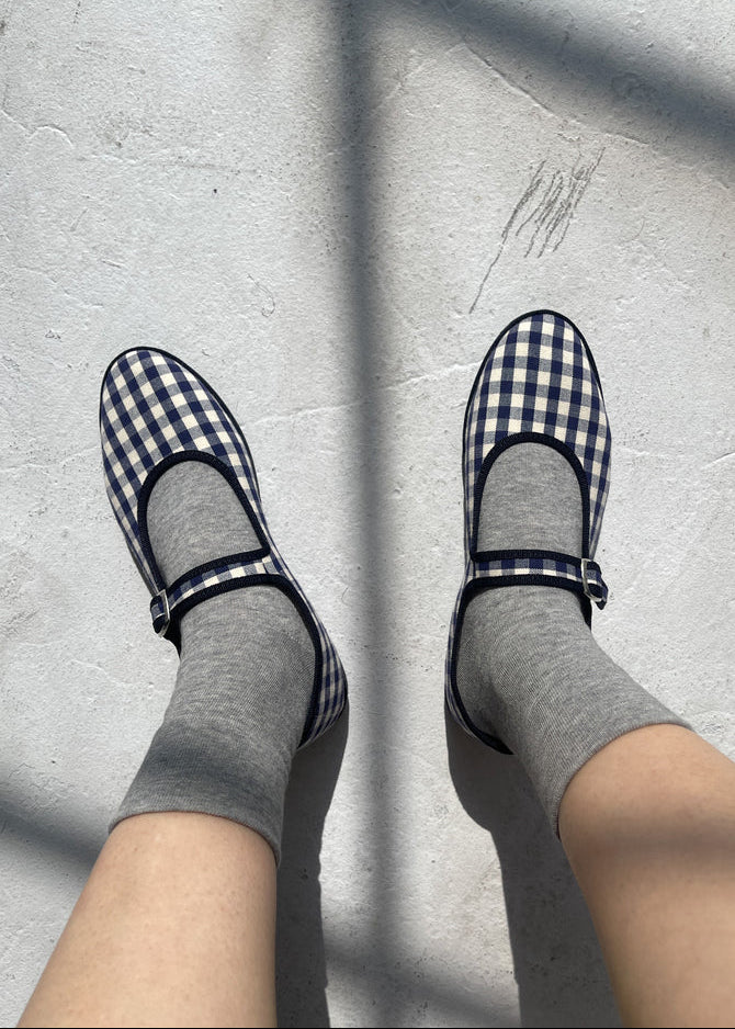 Le Bon Shoppe Sneaker Socks in Heather Grey