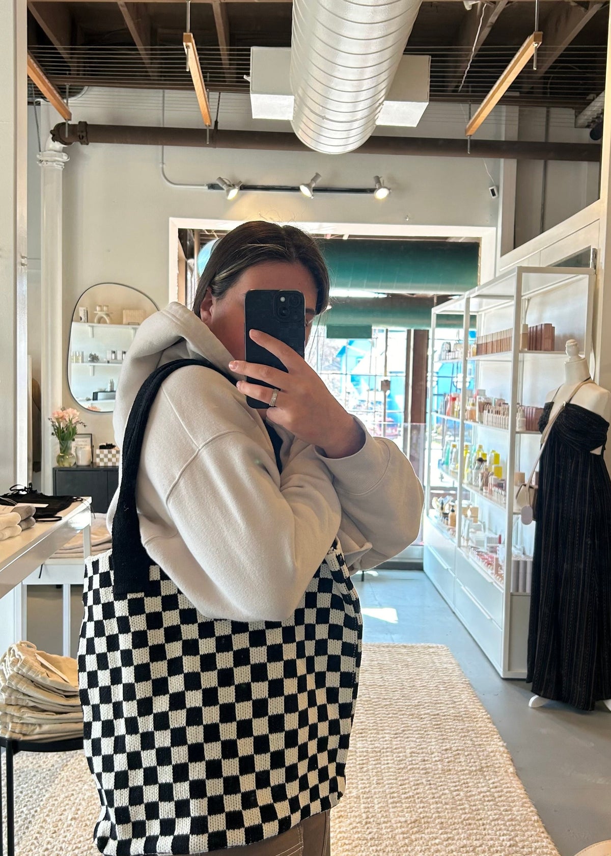 Checkered Tote