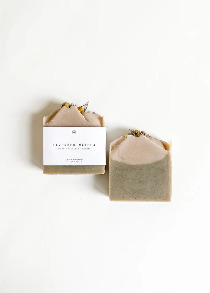 Lavender Matcha Body + Face Bar