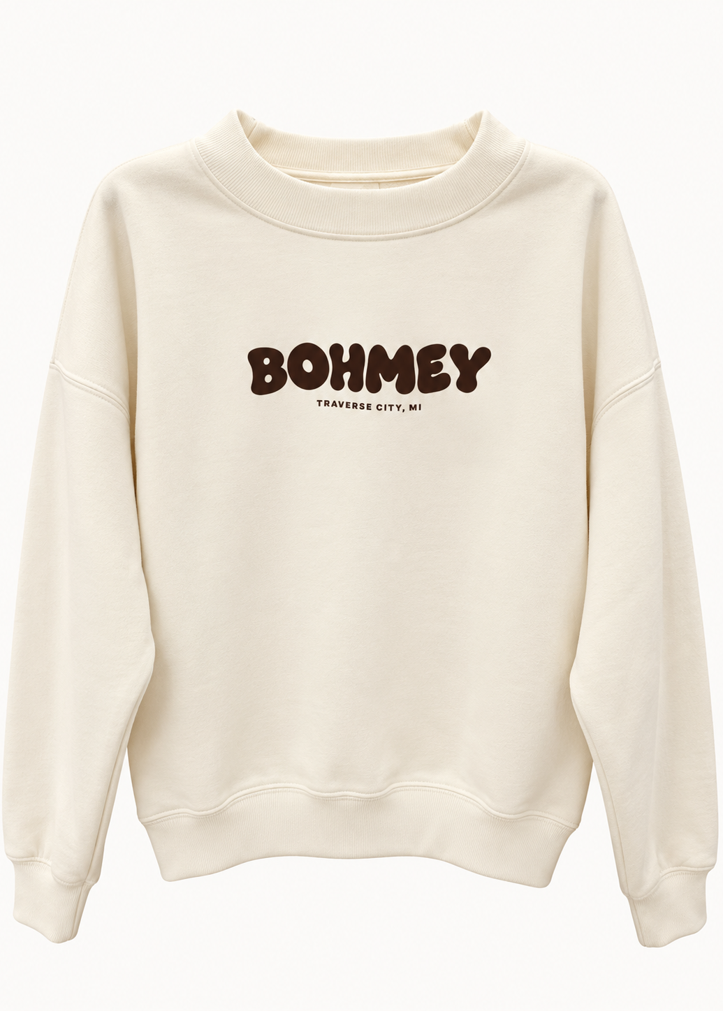 Bohmey Retro Mock Neck — Cream