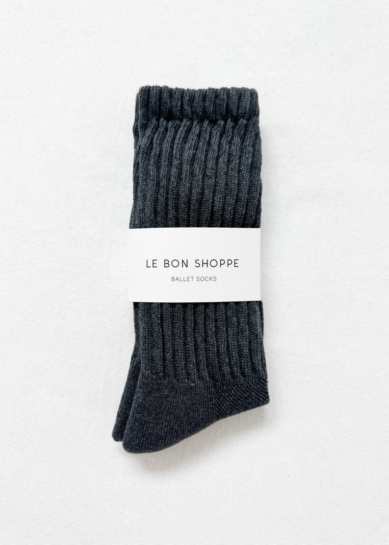 Le Bon Shoppe Ballet Socks in Charcoal