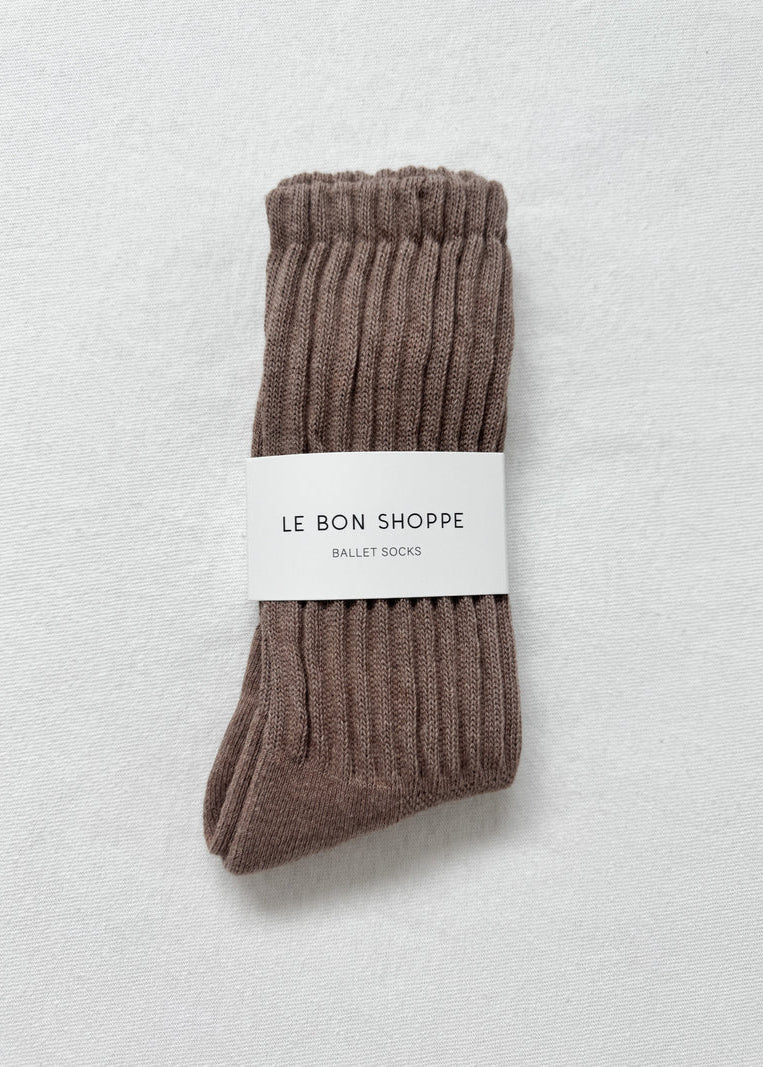Le Bon Shoppe Ballet Socks in Mocha Mousse