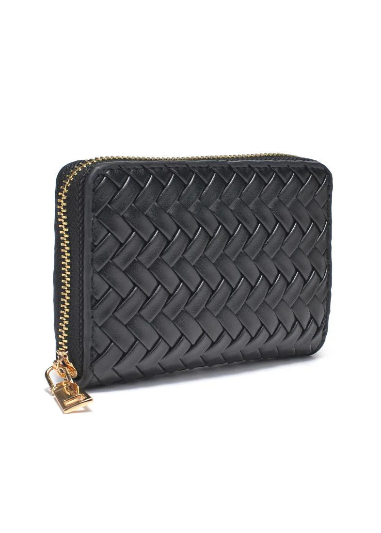 Urban Expressions Jocelyn Woven Wallet in Black