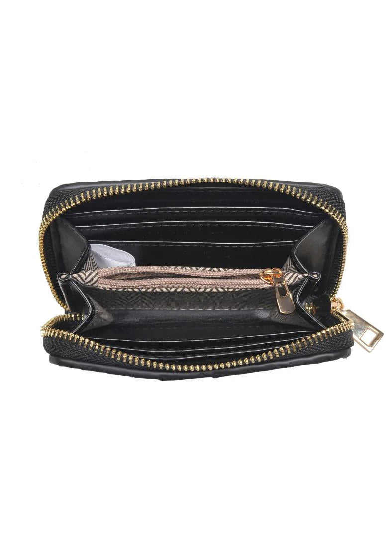 Urban Expressions Jocelyn Woven Wallet in Black