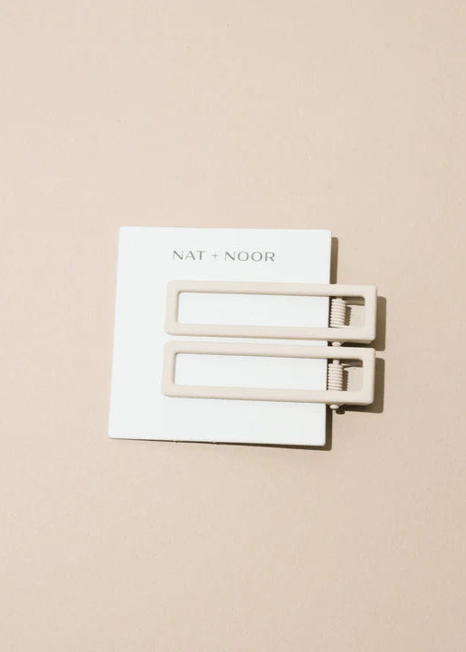 Nat + Noor Hair Clips in Bone
