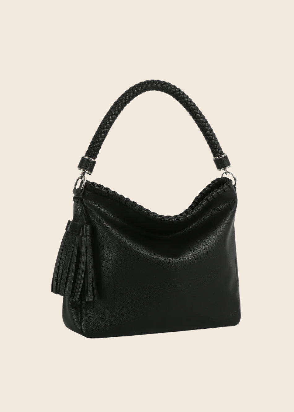 Magnolia Hobo Bag in Black