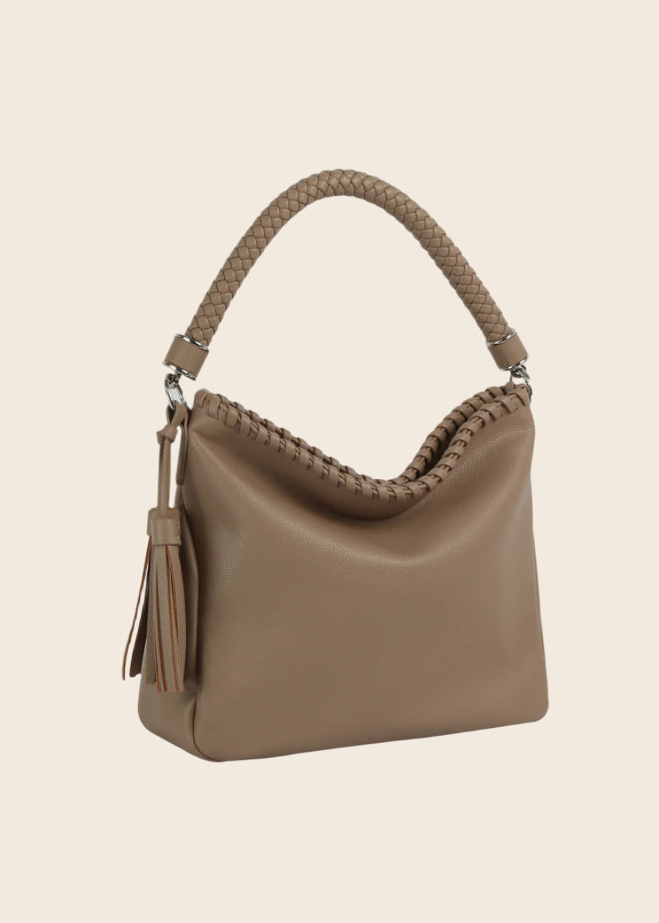 Magnolia Hobo Bag in Stone