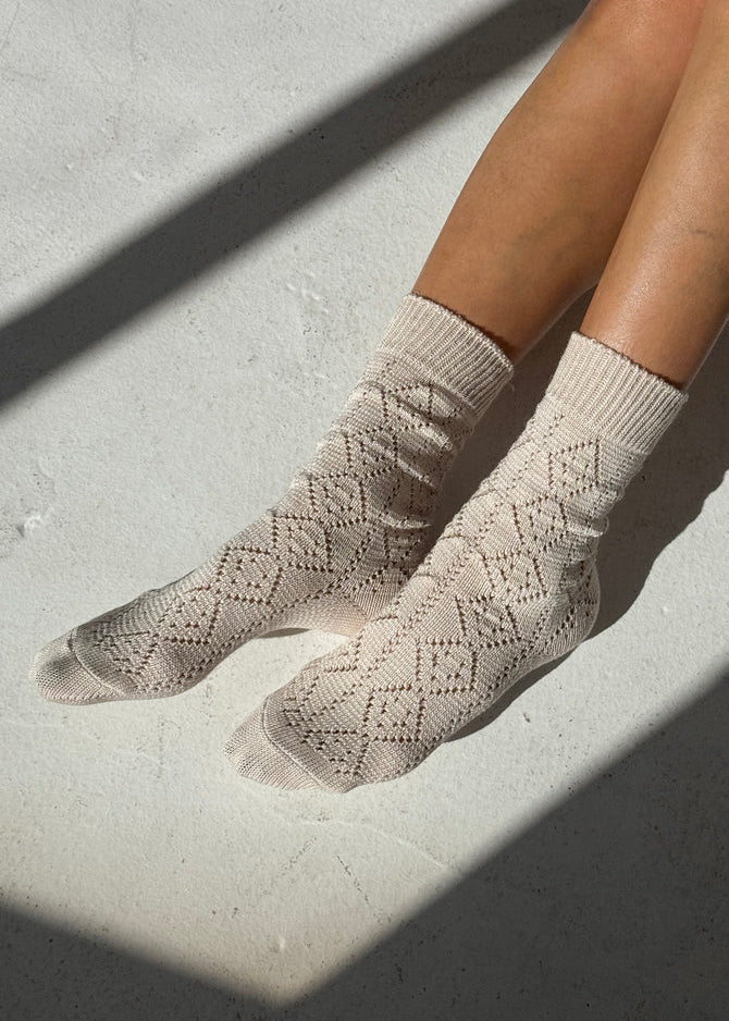 Le Bon Shoppe Modal Eyelet Socks
