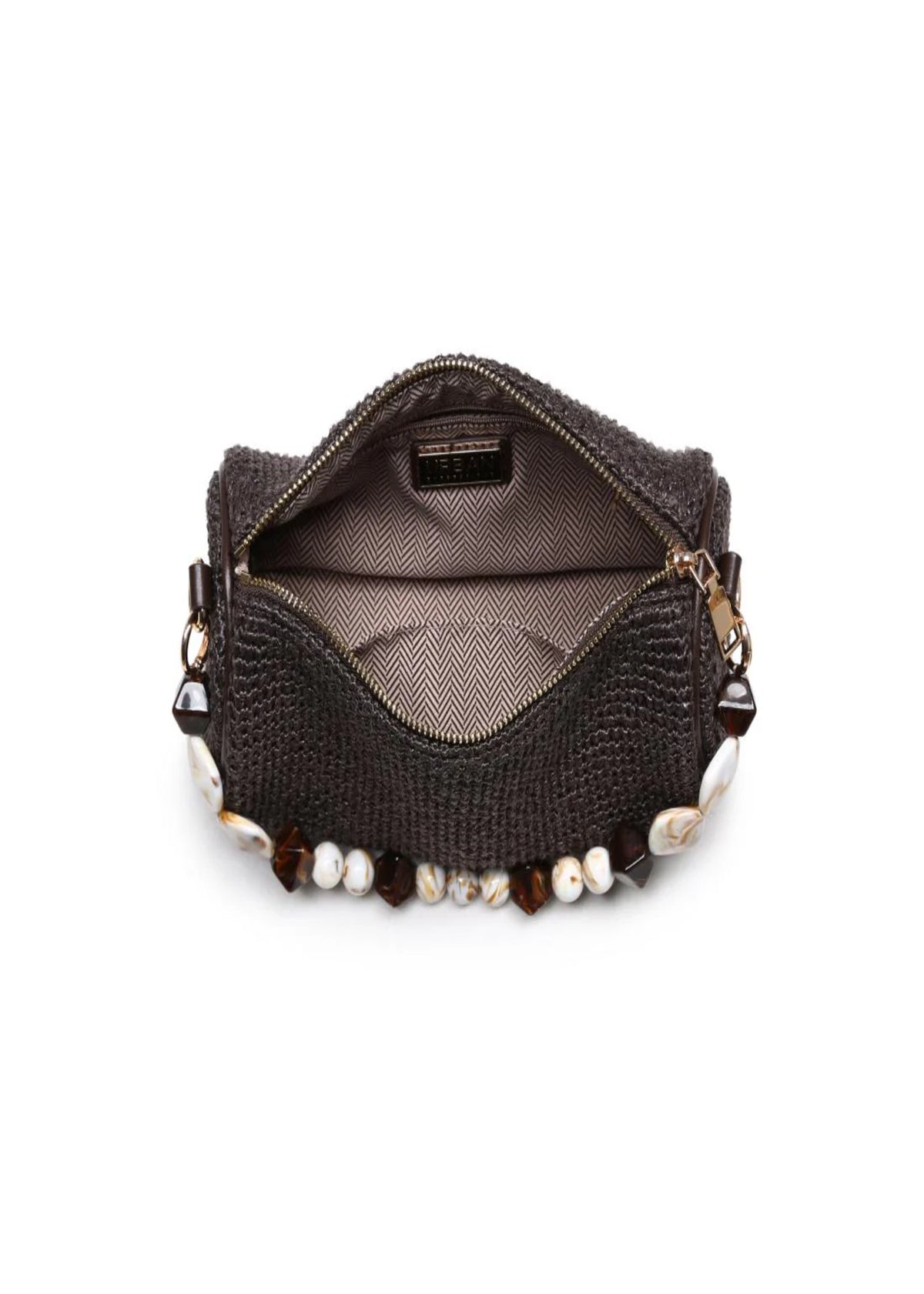 Urban Expressions Rachel Straw Purse in Chocolate
