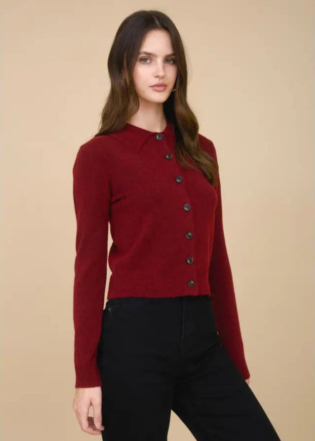 Sally Collared Button Down Cardigan