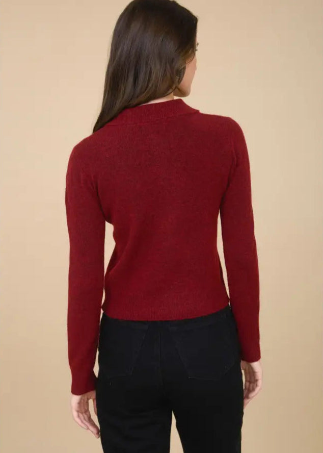 Sally Collared Button Down Cardigan