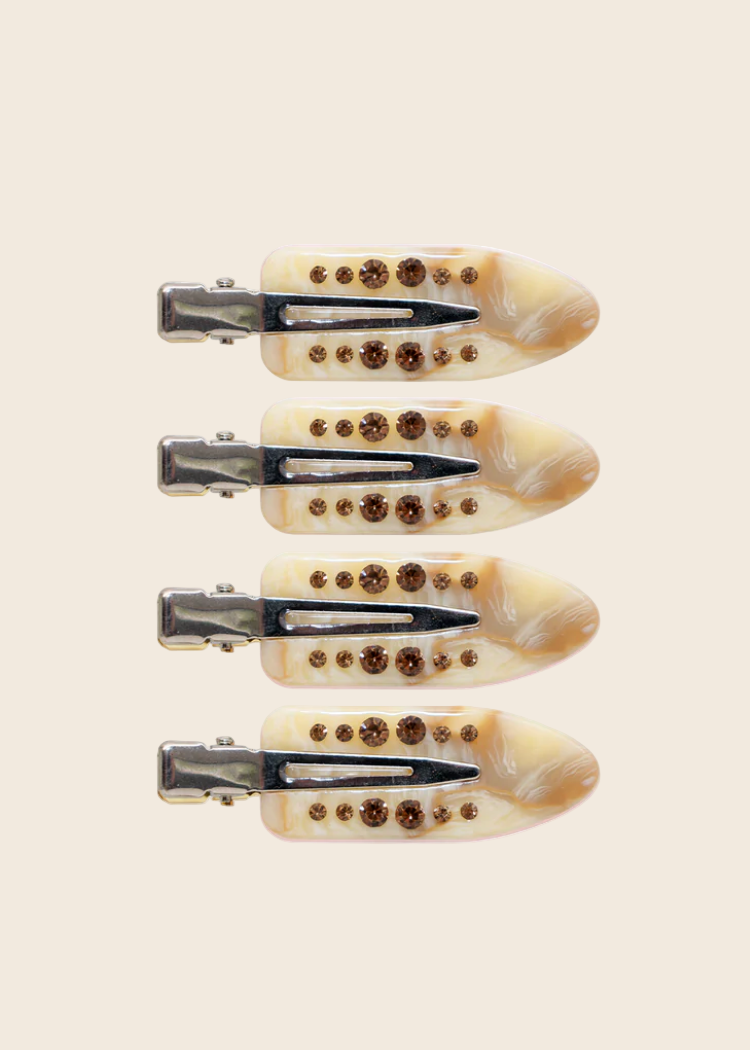 Emi Jay Popstar Hair Clips in Vanilla Bean
