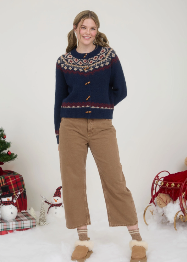 Monica Toggle Button Sweater Cardigan