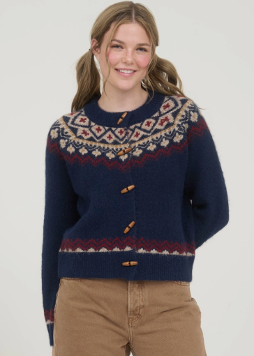 Monica Toggle Button Sweater Cardigan