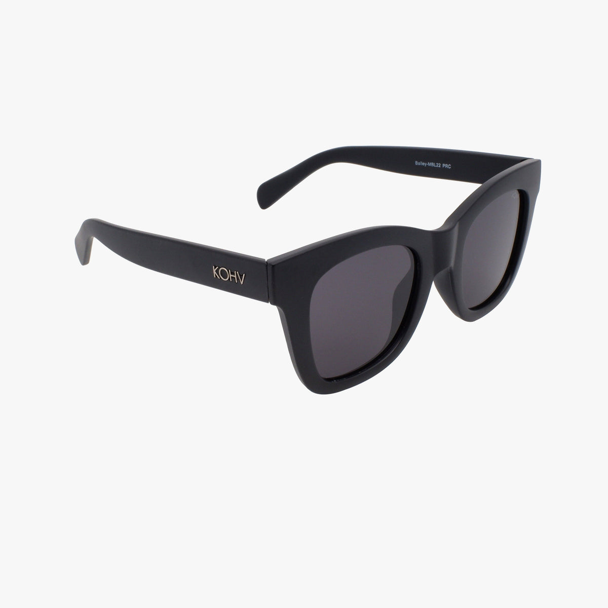 Bailey Black Polarized Oversized Square Sunglasses