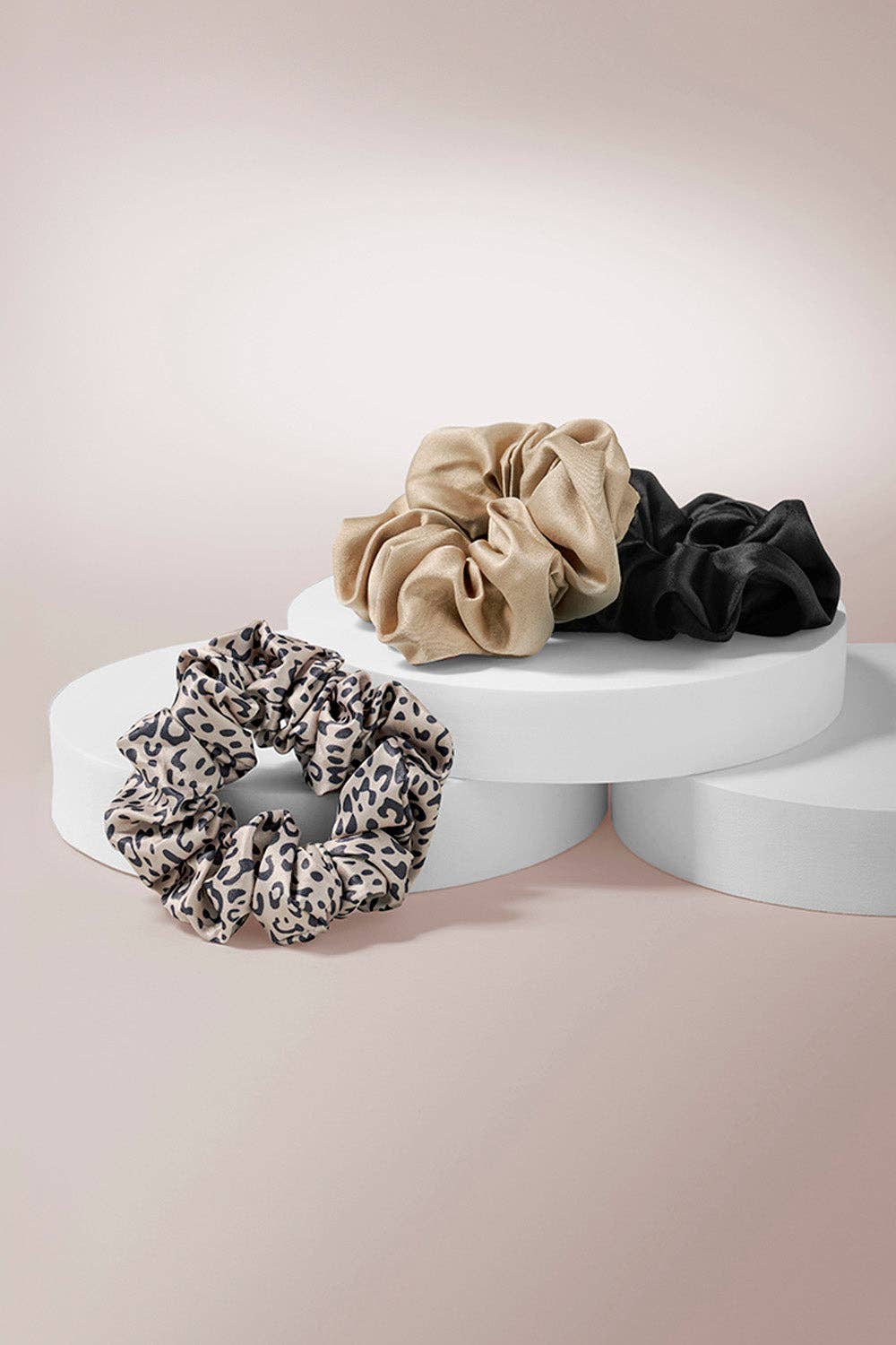 Grand Ruched Ribbon Scrunchies Set