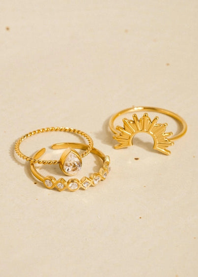 Françoise Sun Stone Layered Ring