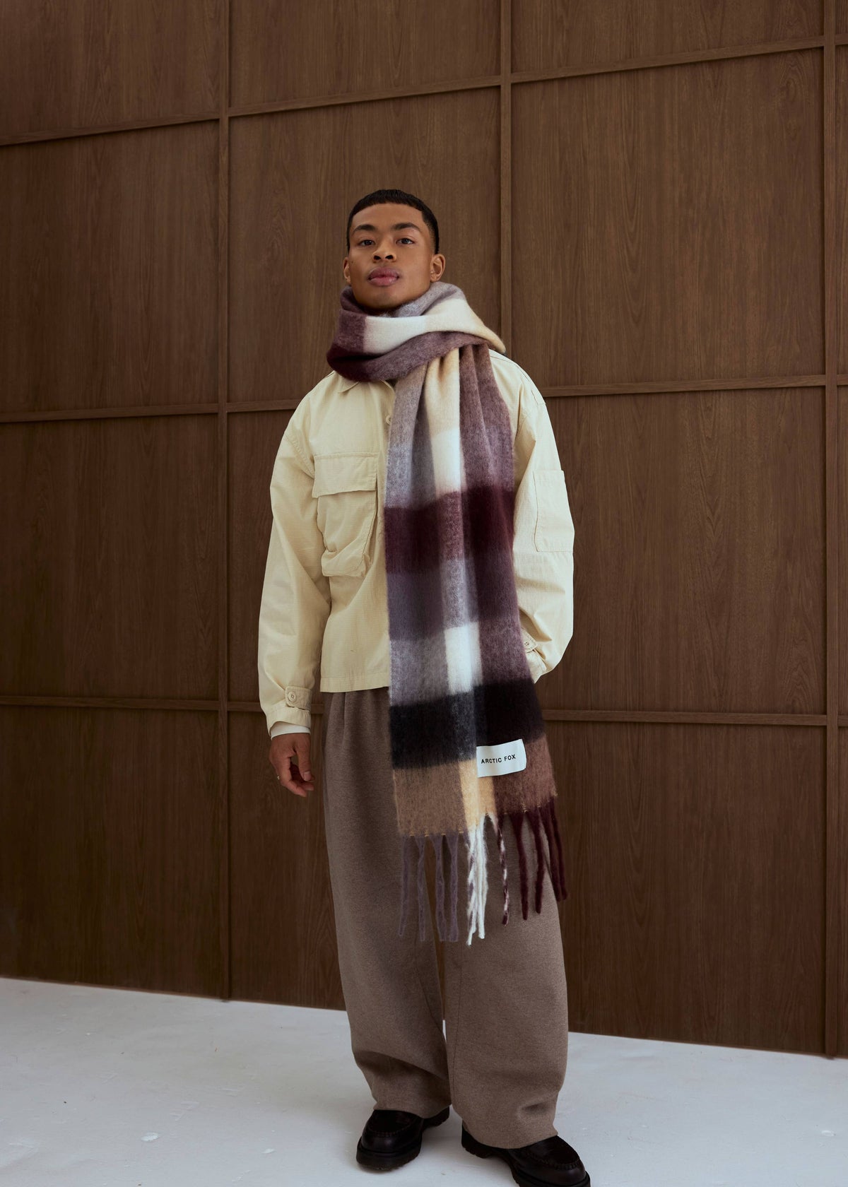 The Reykjavik Scarf in Dark Berry