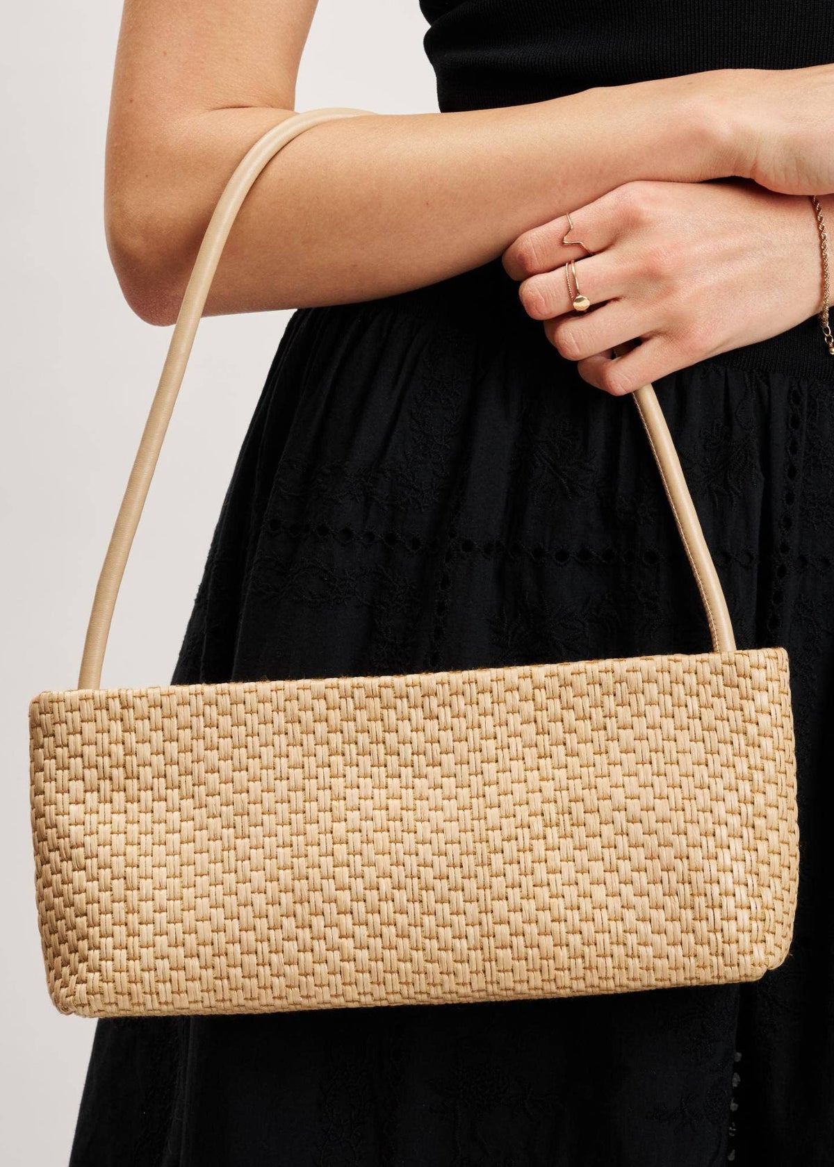 Moda Luxe Lucy Natural Woven Shoulder Bag