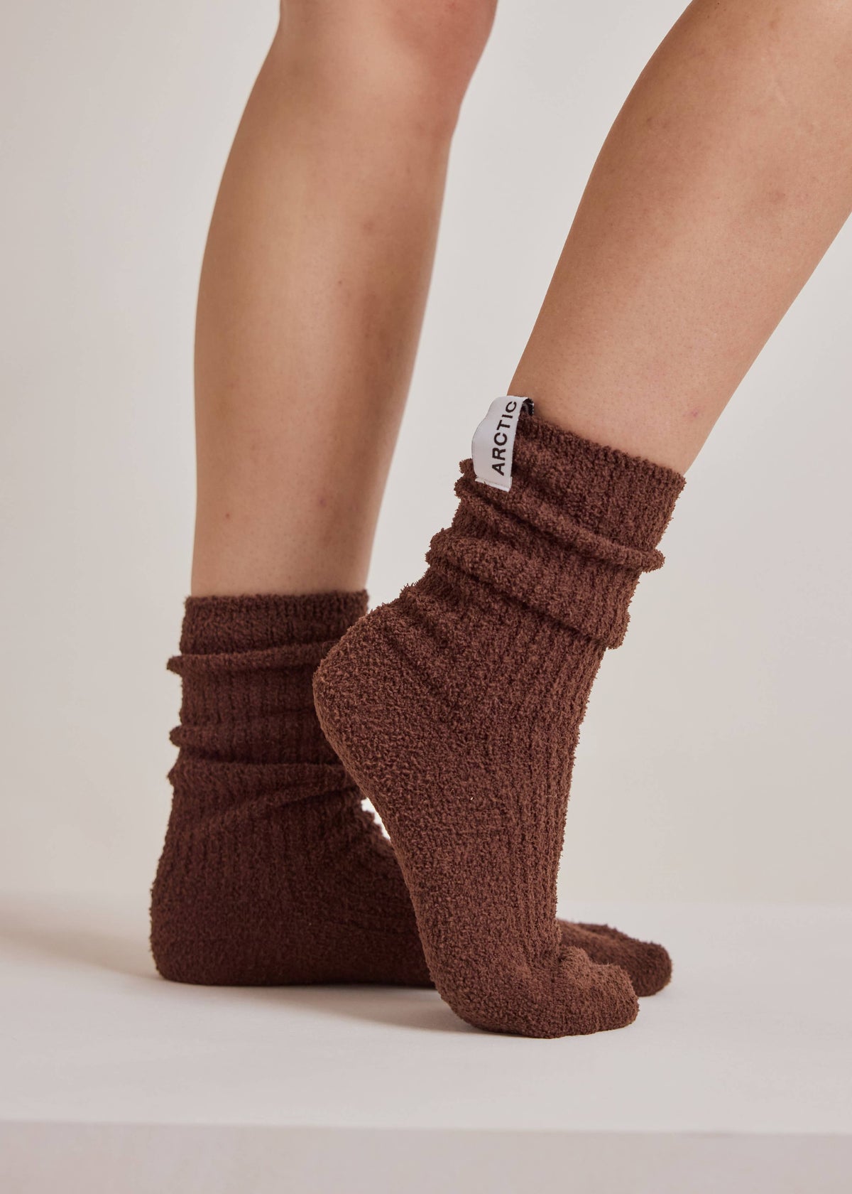Arctic Fox Cosy Socks in Chocolate