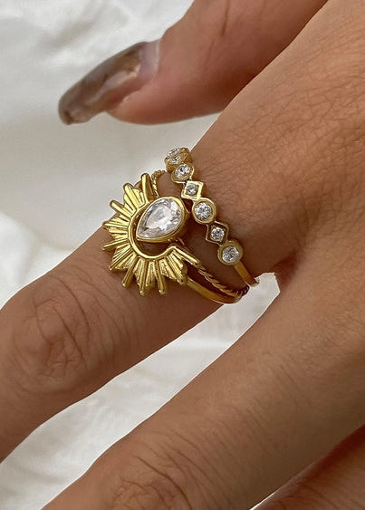Françoise Sun Stone Layered Ring