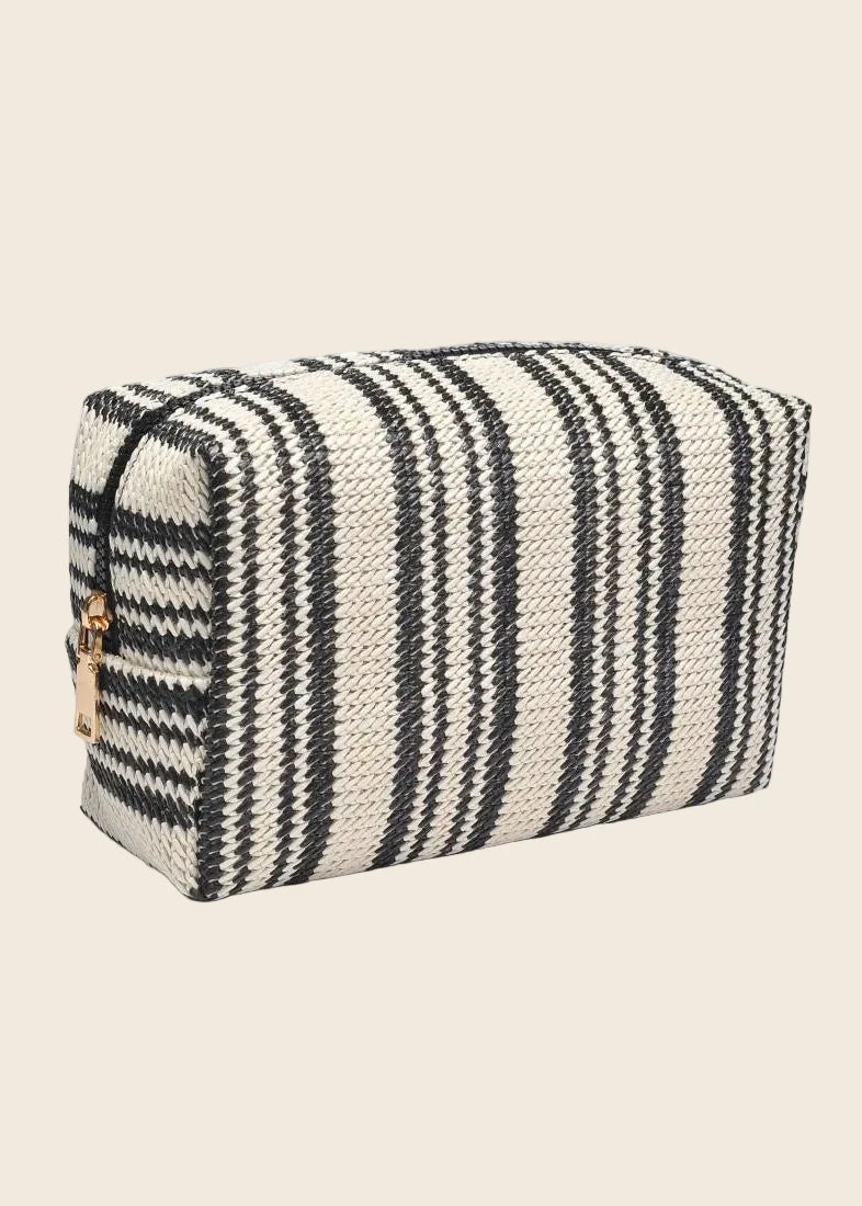 Voyage Stripe Cosmetic & Travel Organizer Pouch