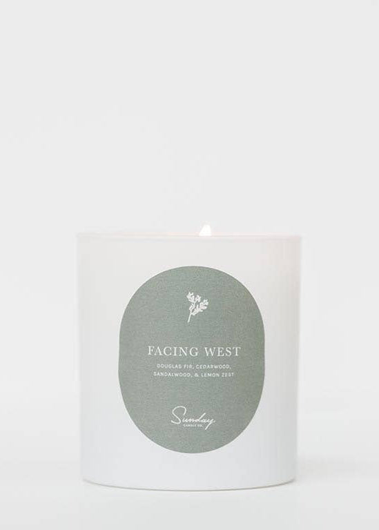 Sunday Candle Co. Facing West Candle