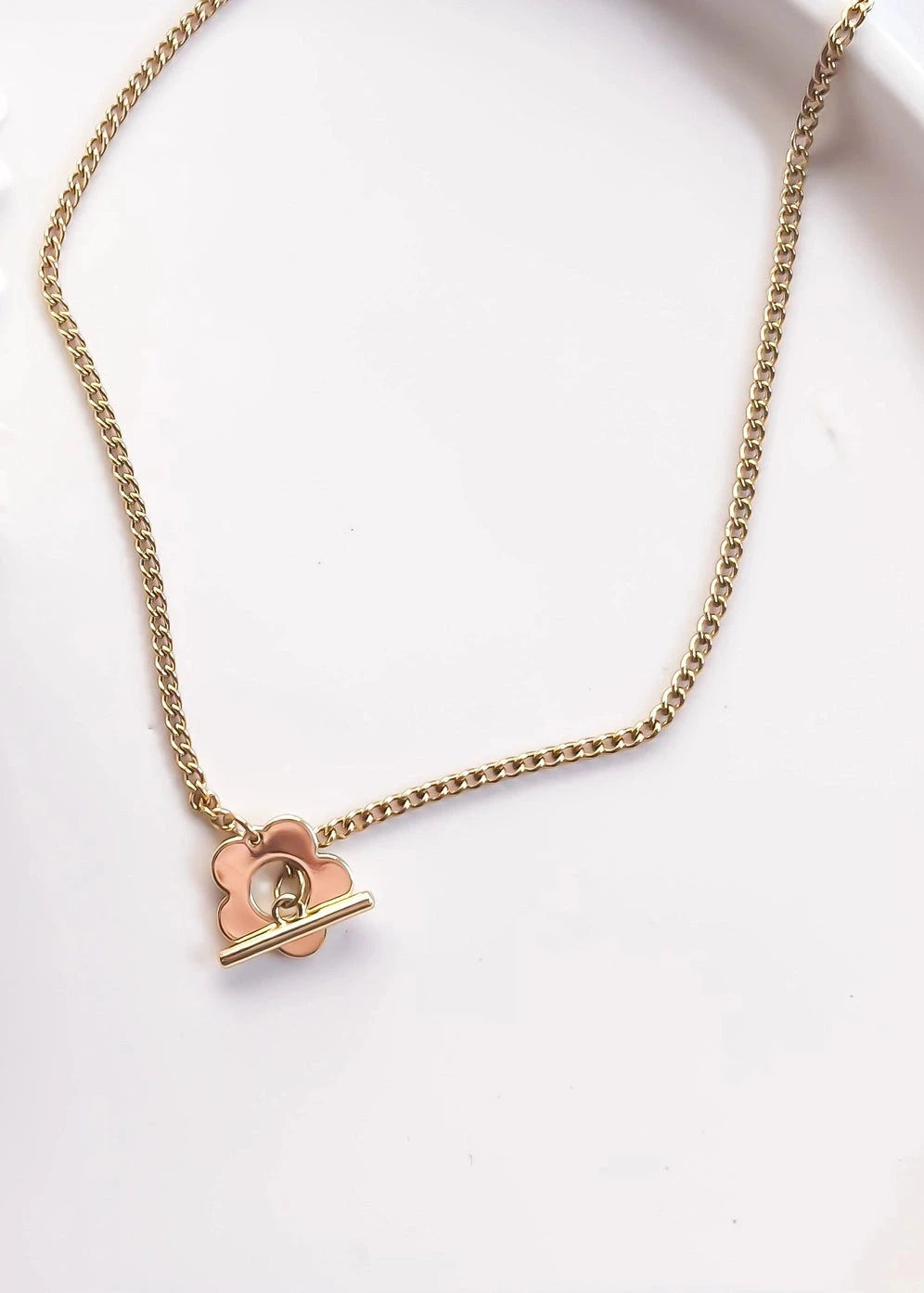 Natalie Clare Blossom Clasp Necklace