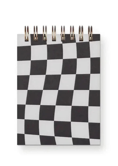 Checkerboard Mini Jotter - Black